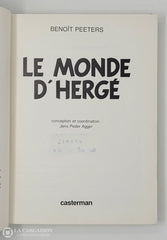 Tintin / Peeters Benoit. Monde D’hergé (Le) Livre